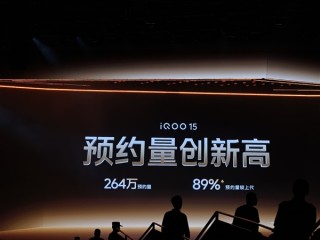 iQOO 15未发先火：预约量突破260万 !