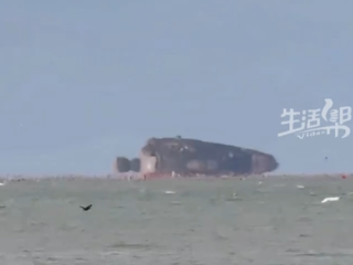 山东长岛现“海滋”奇观 岛屿与船只悬浮半空 光雾流转小岛变形 !