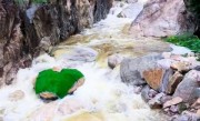 河南嵩山景区石头彩绘“巨型蛇头”已被覆盖：被指吓到人 原石已经有亿年历史 !