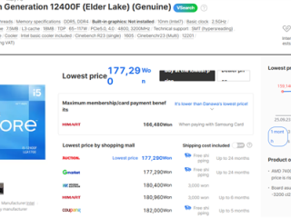 Intel 12/13/14代酷睿都在涨价！i9-12900K在韩国疯涨30% !