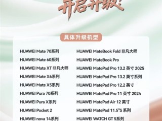 HarmonyOS 5.1官宣7月31日开启升级：覆盖华为Pura 70/Mate 70系列等30多款 !