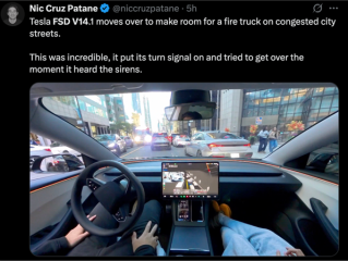 特斯拉V14终于来了！整合Robotaxi技术 马斯克：FSD有了意识 !