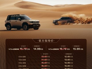 1.5T+三电机！奇瑞捷途山海T1四驱版上市：置换价14.99万起 !