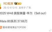 4699元比上代降800 余承东称价格厚道！华为Mate 80系列销量快超40万部 ！