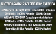 Switch 2完整频率确认！主机模式下CPU 998MHz、GPU 1007MHz ！