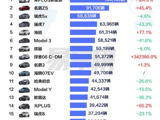 2025上半年出口车型销量TOP20出炉：比亚迪宋PLUS夺冠 ！