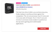  优化后性能大涨21％！Intel旗舰酷睿Ultra 9 285K降至有史以来最低价：3开头即可入手 ！