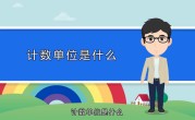 计数单位有哪些（常用的计数单位有哪些） ！