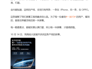 中国唯一自研显示科学产线！李杰：一条在iPhone 另一条在OPPO !