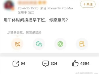 取消午休改成16点下班你愿意吗：网友吵翻了 ！