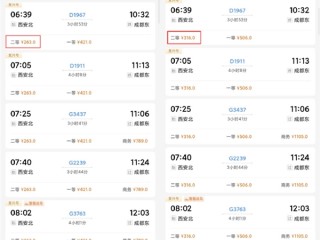 不再是263元！被网友称为“蜀汉之痛”的西成高铁全线票价上涨 !