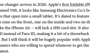 苹果首款折叠iPhone细节曝光：支持eSIM、Touch ID回归 !