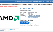 AMD首批Zen5 9000F价格曝光！9500F约1548元、9700F约2100元 !