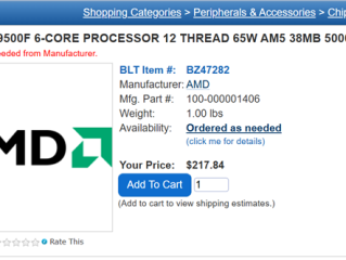 AMD首批Zen5 9000F价格曝光！9500F约1548元、9700F约2100元 !
